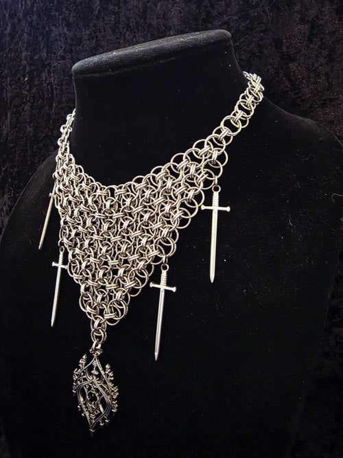 Cathedral Draped Chainmail Necklace