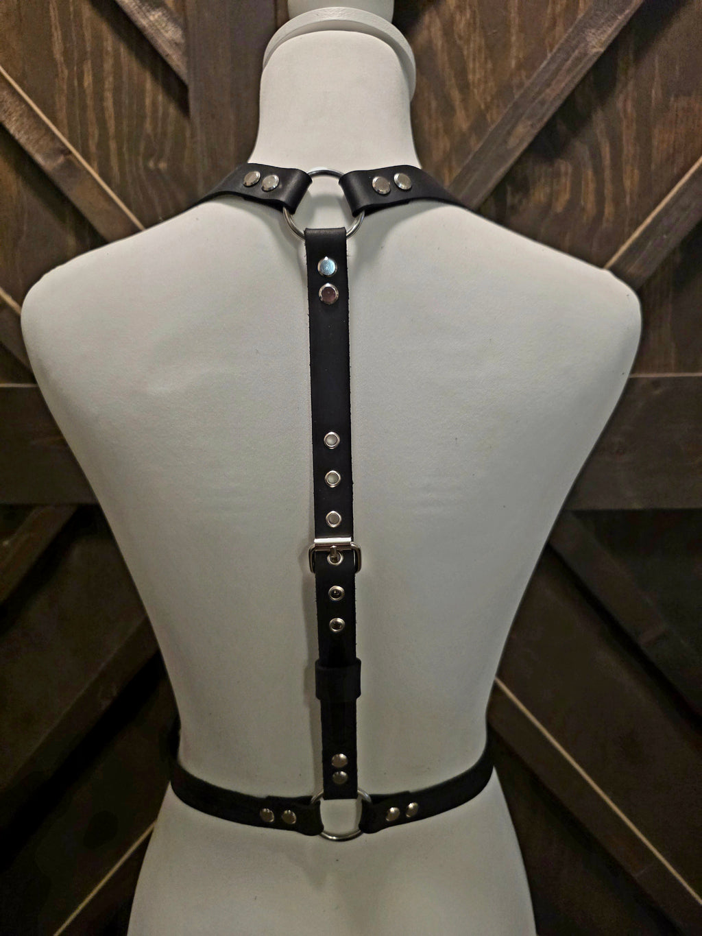 Black Leather Body Harness