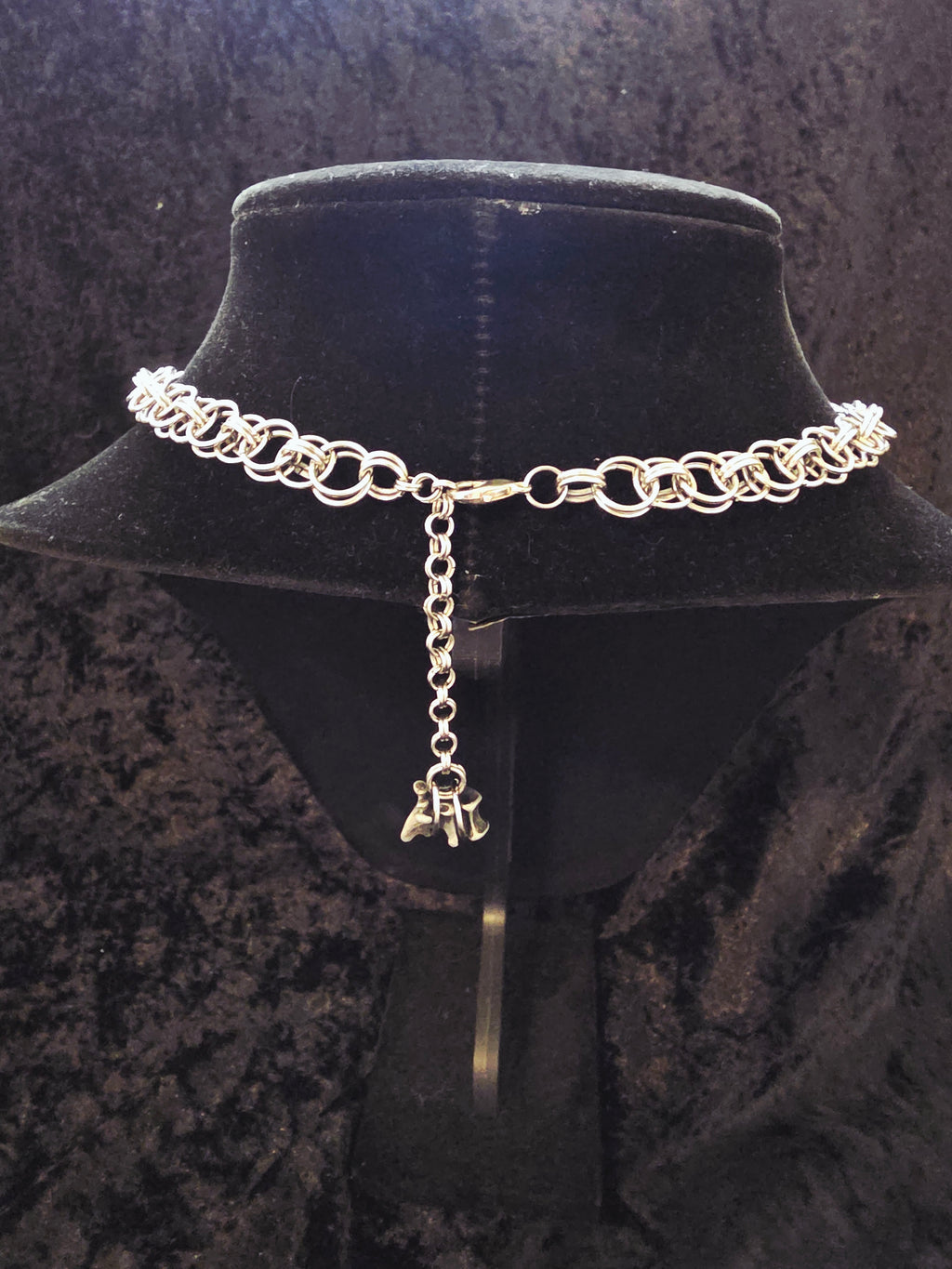 Draped Vertebrae Chainmail Necklace