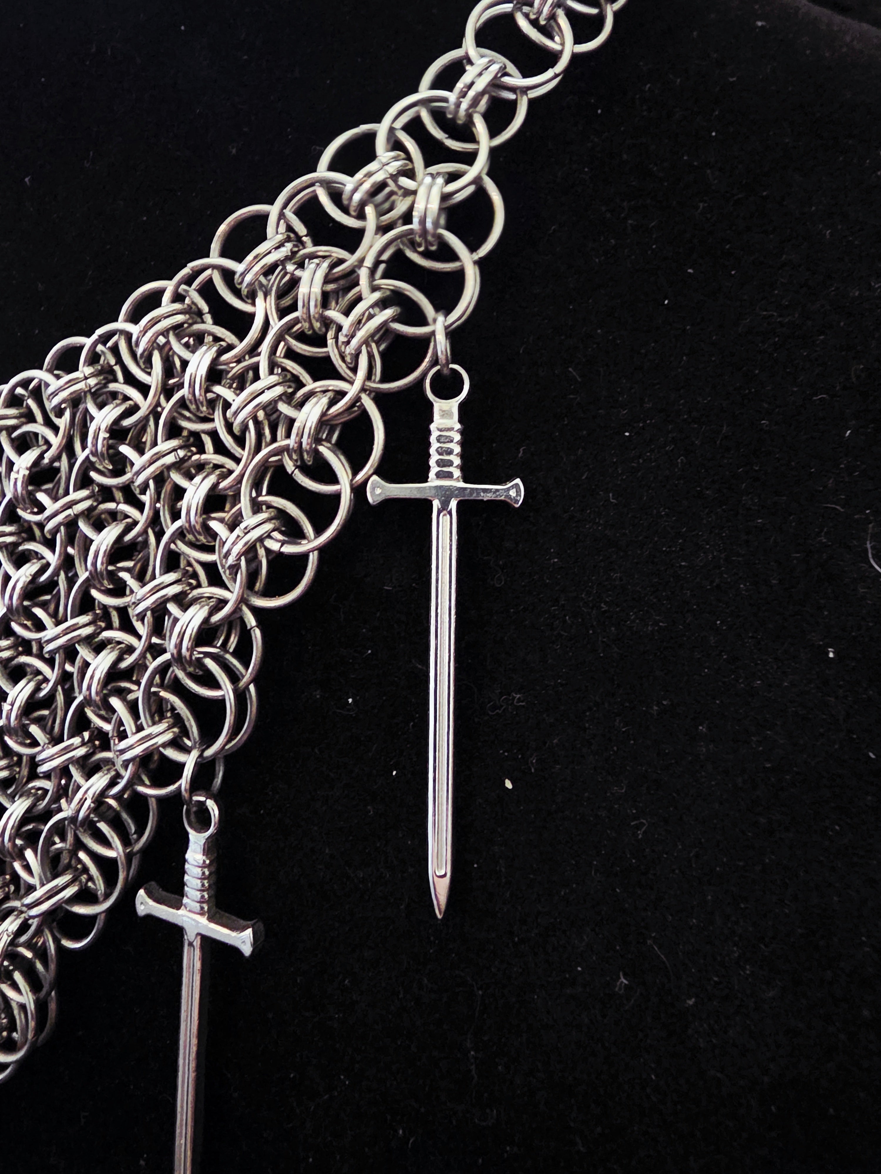Cathedral Draped Chainmail Necklace