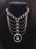 Ribcage Chainmail Choker Necklace
