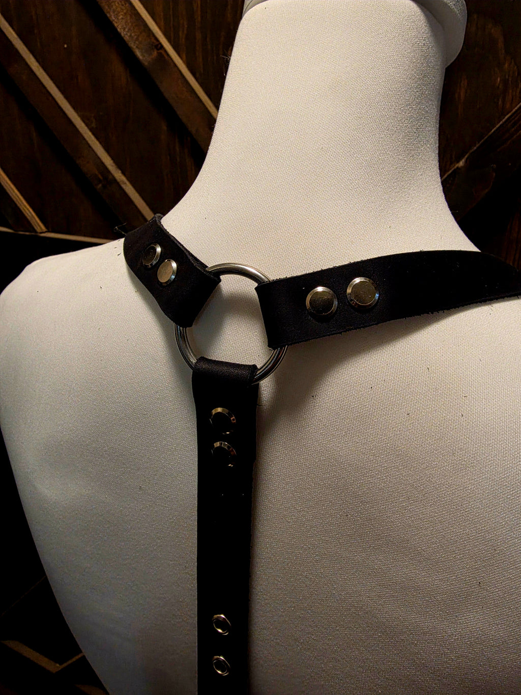 Black Leather Body Harness